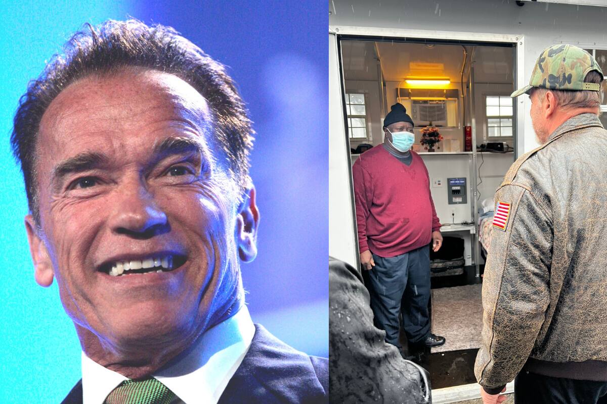 ¿Terminator Claus?: Arnold Schwarzenegger obsequia casas a veteranos sin hogar