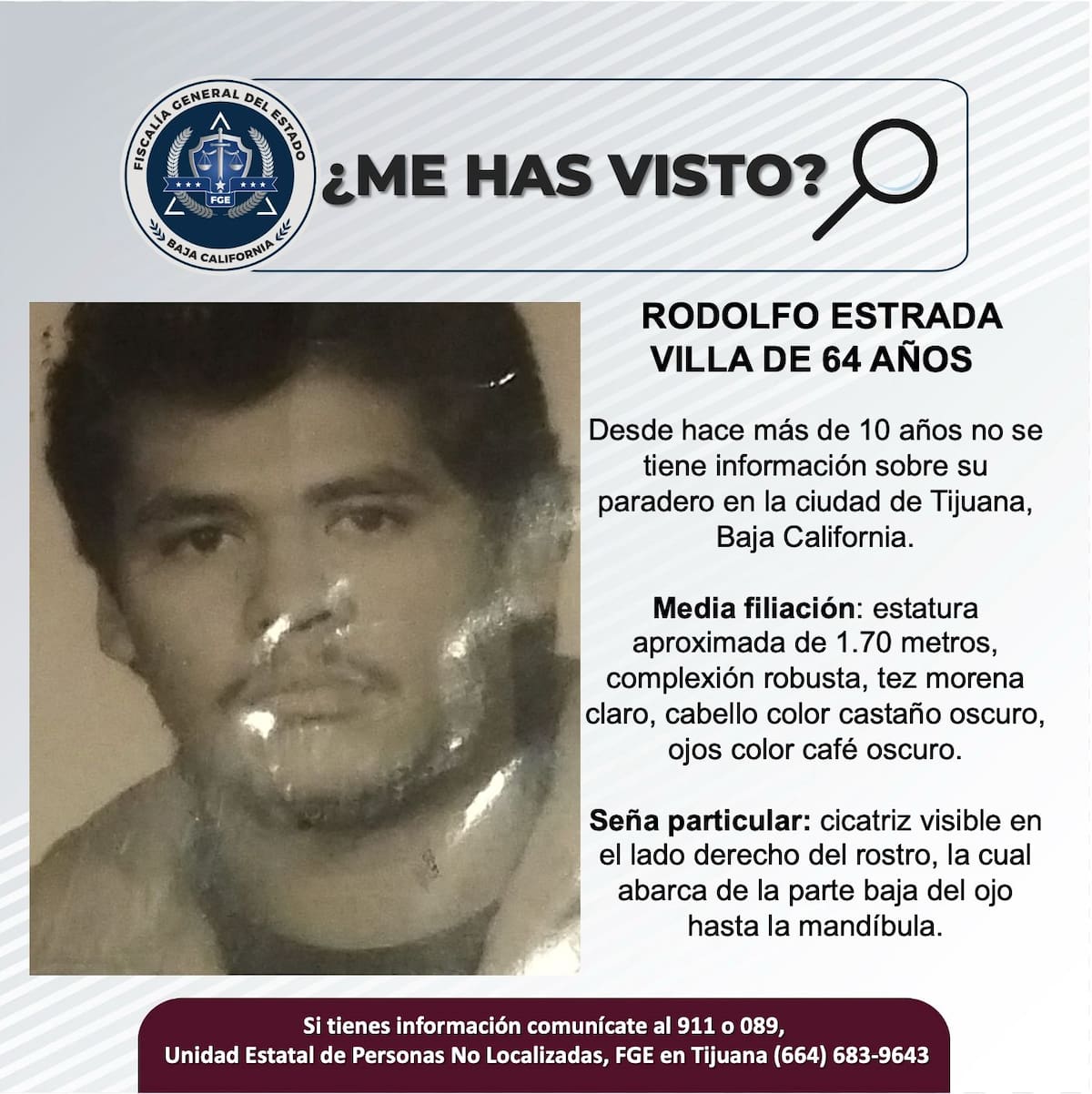 Fue visto por última vez hace más de 10 años.