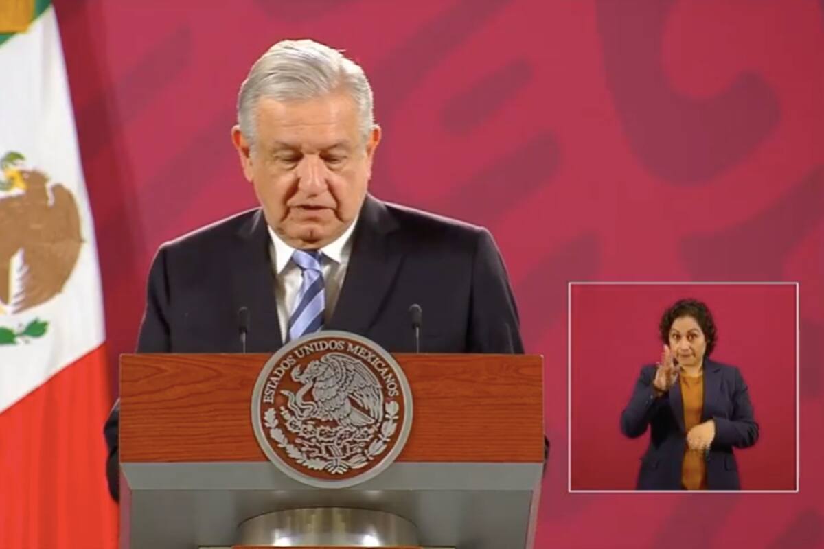 Sigue la conferencia de AMLO desde el Palacio Nacional
