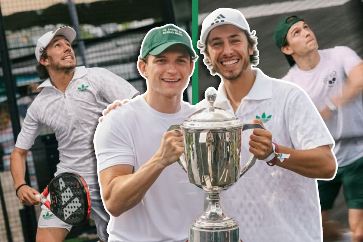 El influencer mexicano Juanpa Zurita y Tom Holland ganan torneo internacional de pádel; “tengo un trofeo con Spider-Man”