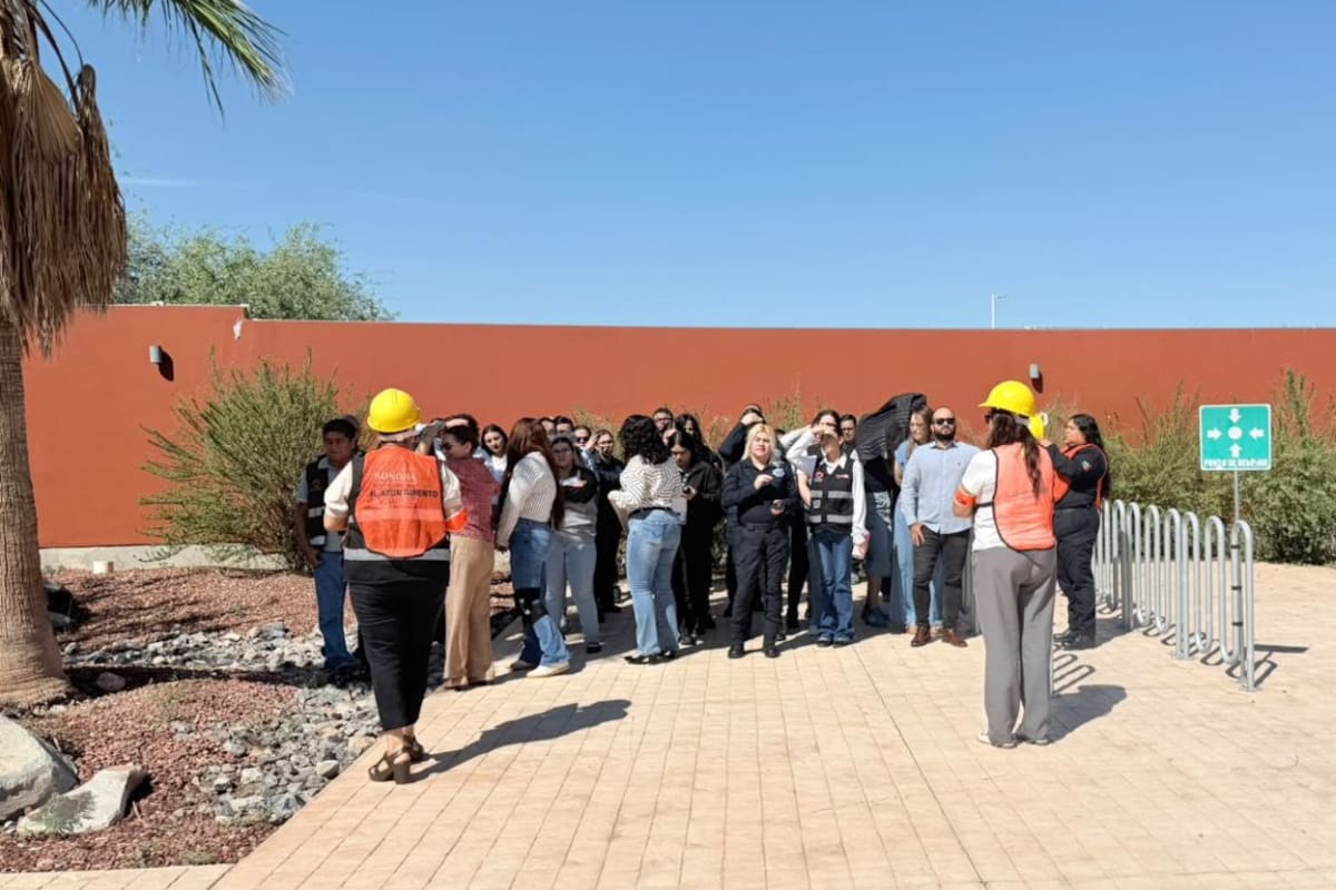 Así fue el simulacro de evacuación en el C5i Sonora que puso a prueba la continuidad del 9-1-1 en situaciones de emergencia