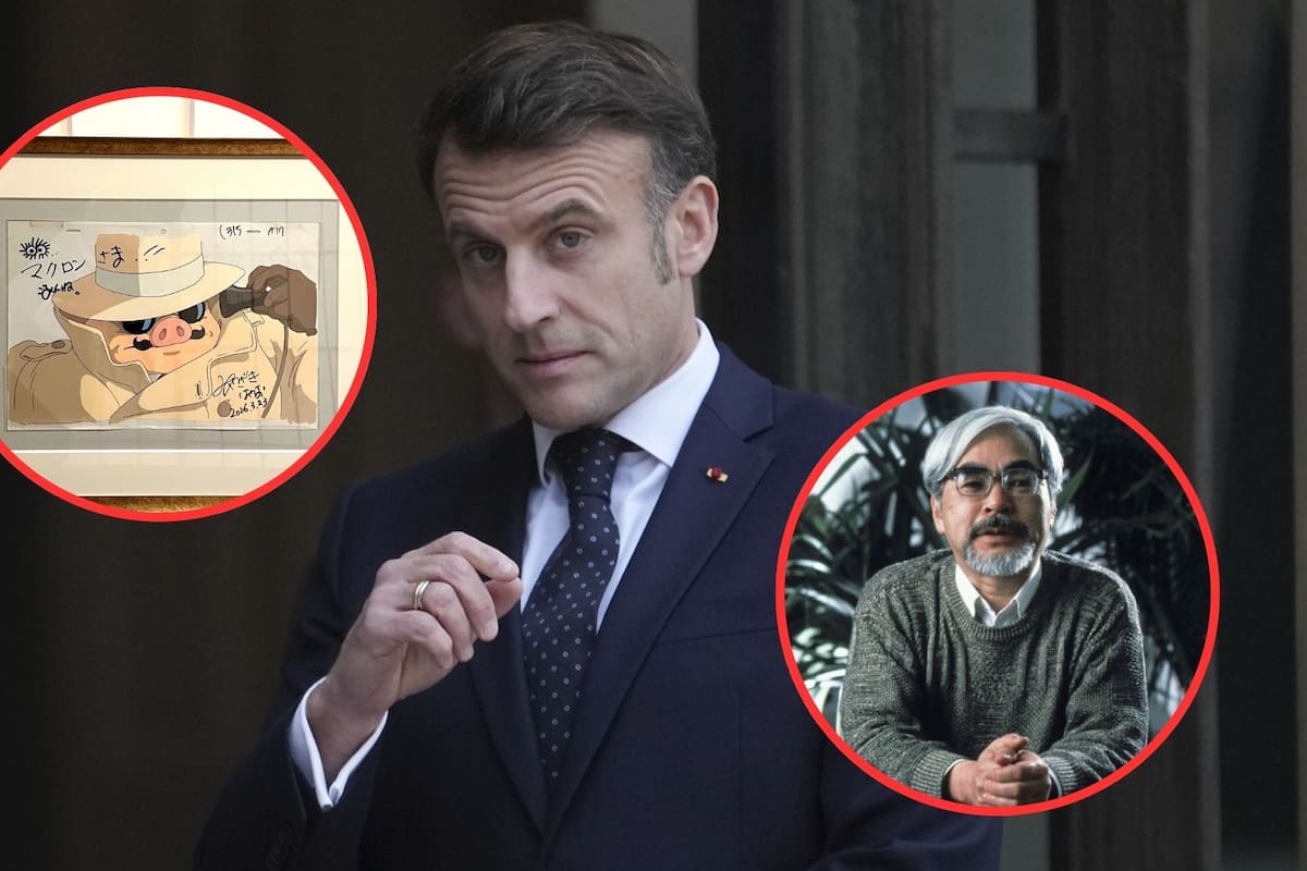 “Prefiero ser un cerdo que un fascista”: Hayao Miyazaki le regala a Emmanuel Macron un dibujo de Porco Rosso autografiado, ¿un gesto diplomático o una sutil crítica a su gobierno?