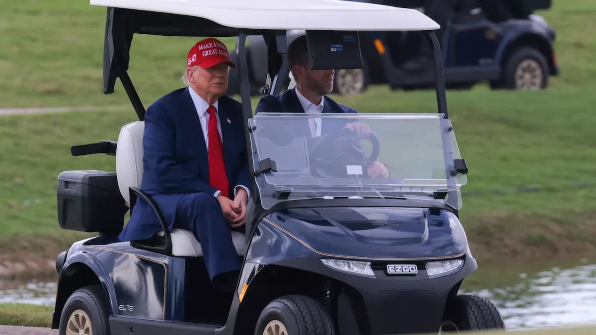 Trump es aficionado al golf.