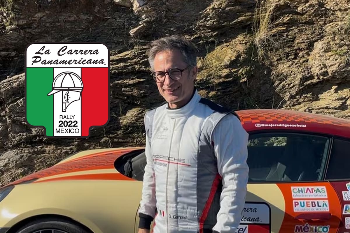 El actor Gael García se sumó a la Carrera Panamericana en la delegación de Porsche