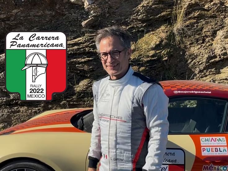 El actor Gael García se sumó a la Carrera Panamericana en la delegación de Porsche