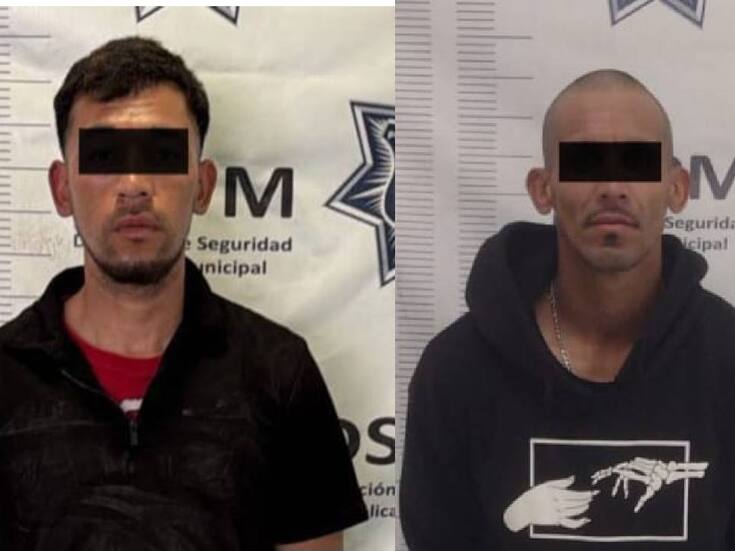 Detienen a dos hombres armados con navajas por robos violentos a comercios en Mexicali