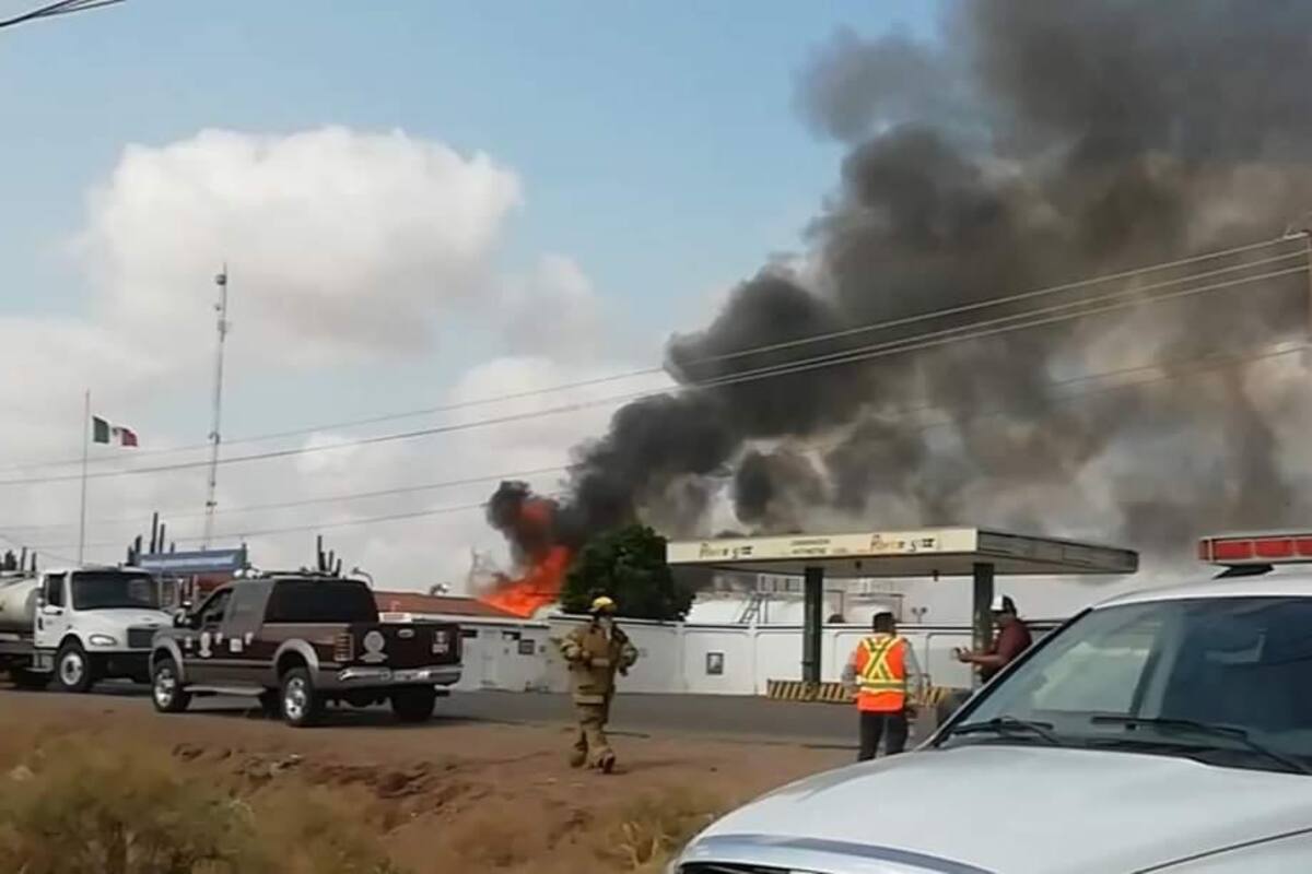 Dejan incendios en dos gaseras nueve lesionados