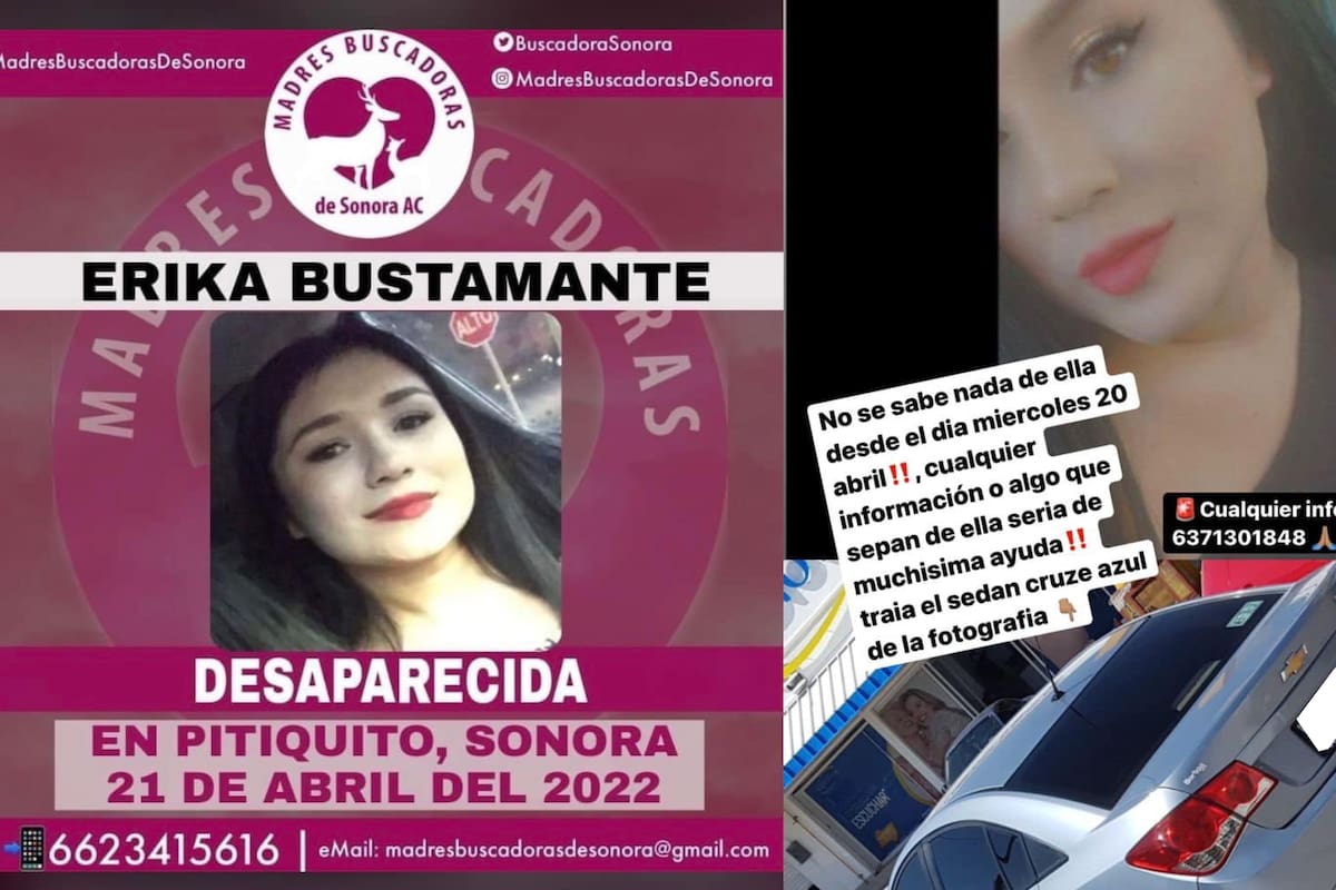 "Si desaparezco, búsquenme, jamás dejaría a mis hijos", publicó Erika Bustamente antes de que en Pitiquito no supieran de ella