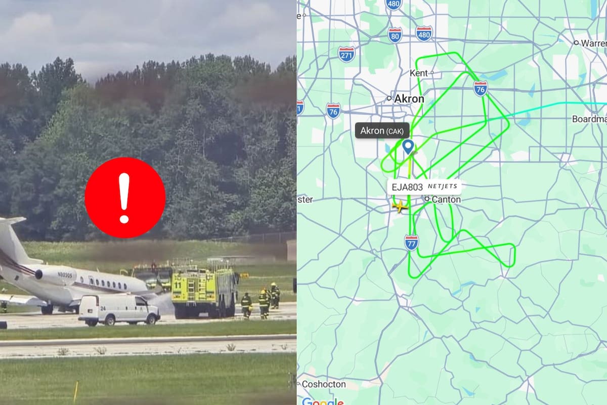 Piloto logra aterrizaje de emergencia tras falla en el tren delantero en Ohio