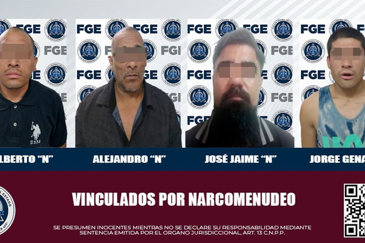 Inician proceso penal contra cuatro hombres por narcomenudeo