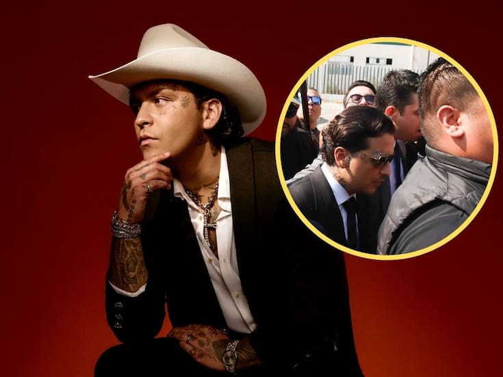 Christian Nodal llega al Reclusorio Oriente para su audiencia por la demanda de Universal Music
