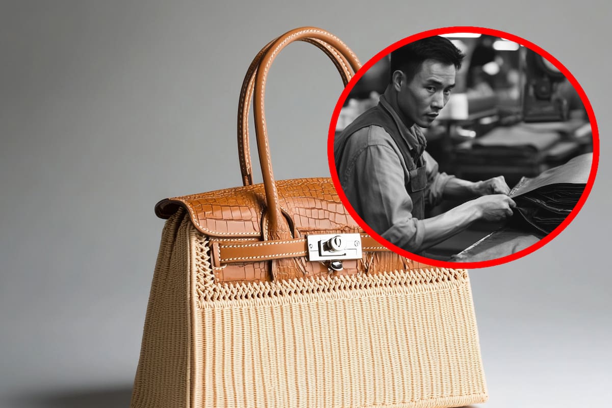 Joven viaja a China y dice que quedó impactada al ver hacer bolsos que se venden en miles de dólares en occidente