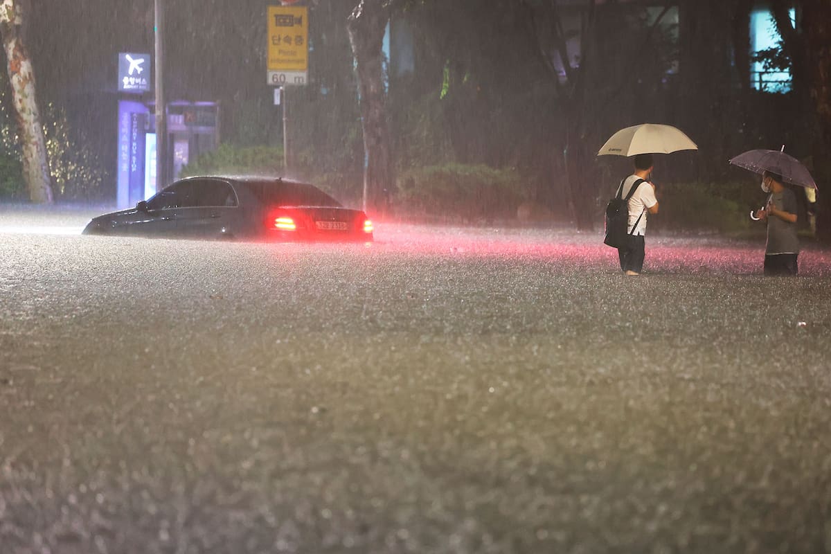 Lluvias torrenciales en Corea del Sur dejan al menos nueve muertos y miles de evacuados