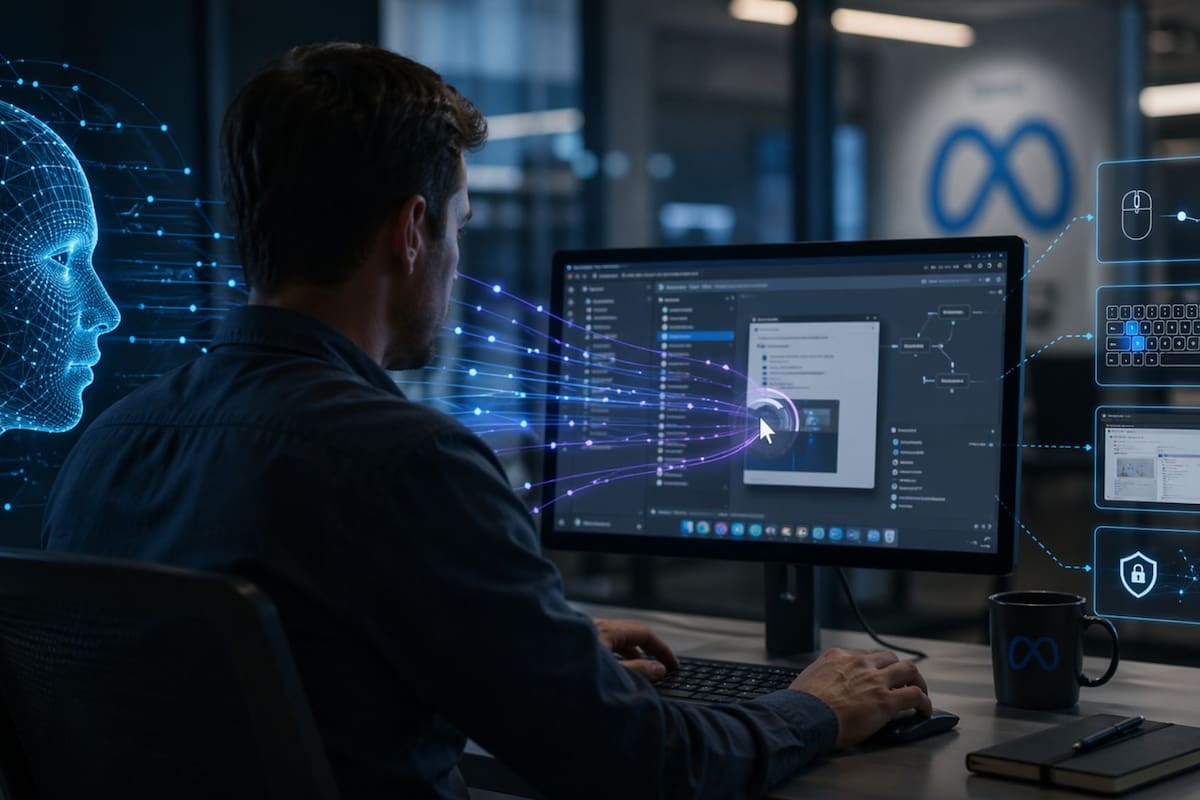 Meta implementa un software para registrar clics y pulsaciones de teclas de sus empleados en Estados Unidos, con el fin de que su equipo SuperIntelligence Labs entrene agentes de IA capaces de realizar tareas laborales autónoma