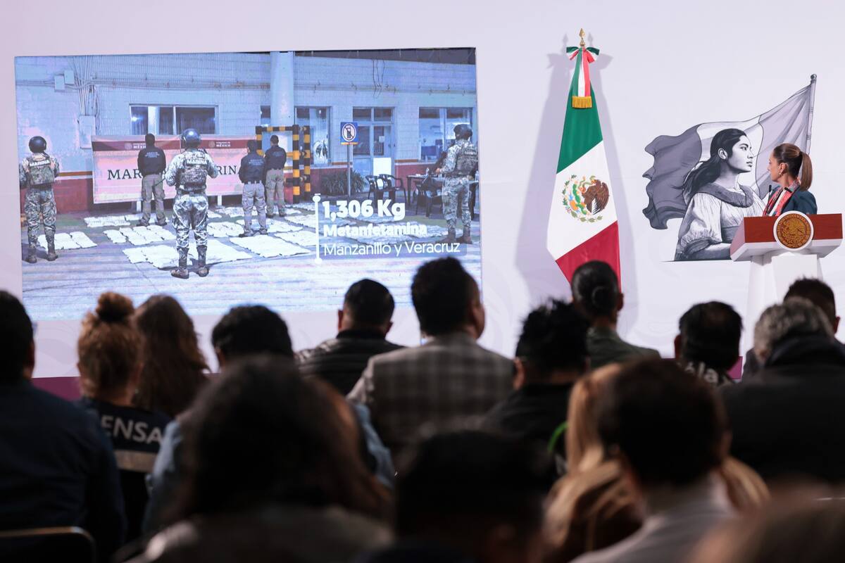 La presidenta Claudia Sheinbaum Pardo en la "Mañanera del Pueblo" del 11 de febrero del 2025. | Crédito: Presidencia
