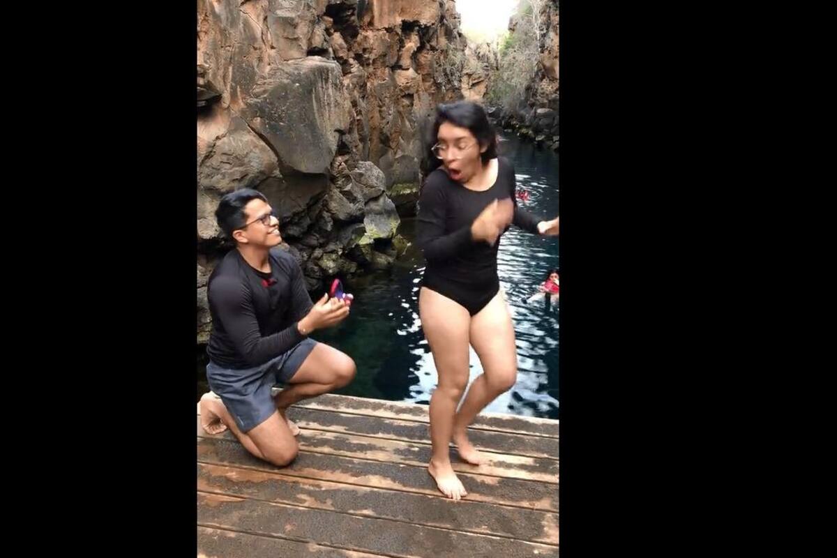 VIRAL TIKTOK: Joven le dice a su novia que pose para fotografía y la sorprende con anillo de compromiso