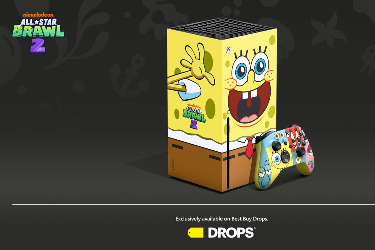Lanzan edición especial de Xbox Series X Inspirado en Bob Esponja