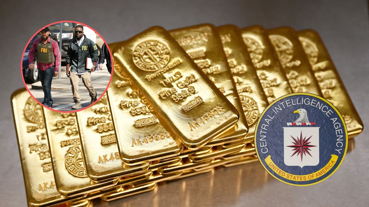 Un funcionario de la CIA se llevó a su casa 40 millones de dólares en lingotes de oro que le entregaron para gastos de trabajo y fue arrestado por el FBI cuando la agencia no pudo localizar el metal ni justificar su destino