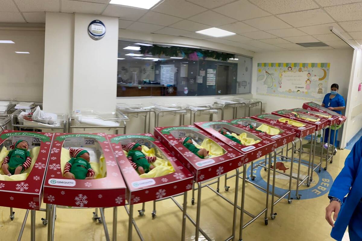 ¡Hermoso regalo!: Hospital de Monterrey entrega a recién nacidos vestidos como elfos de Navidad
