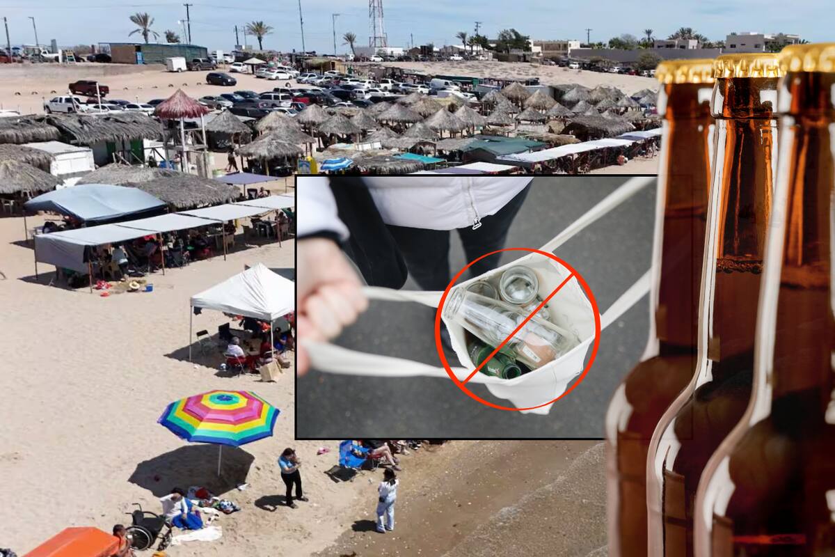 Hasta cárcel si usa botellas de vidrio en Bahía de Kino