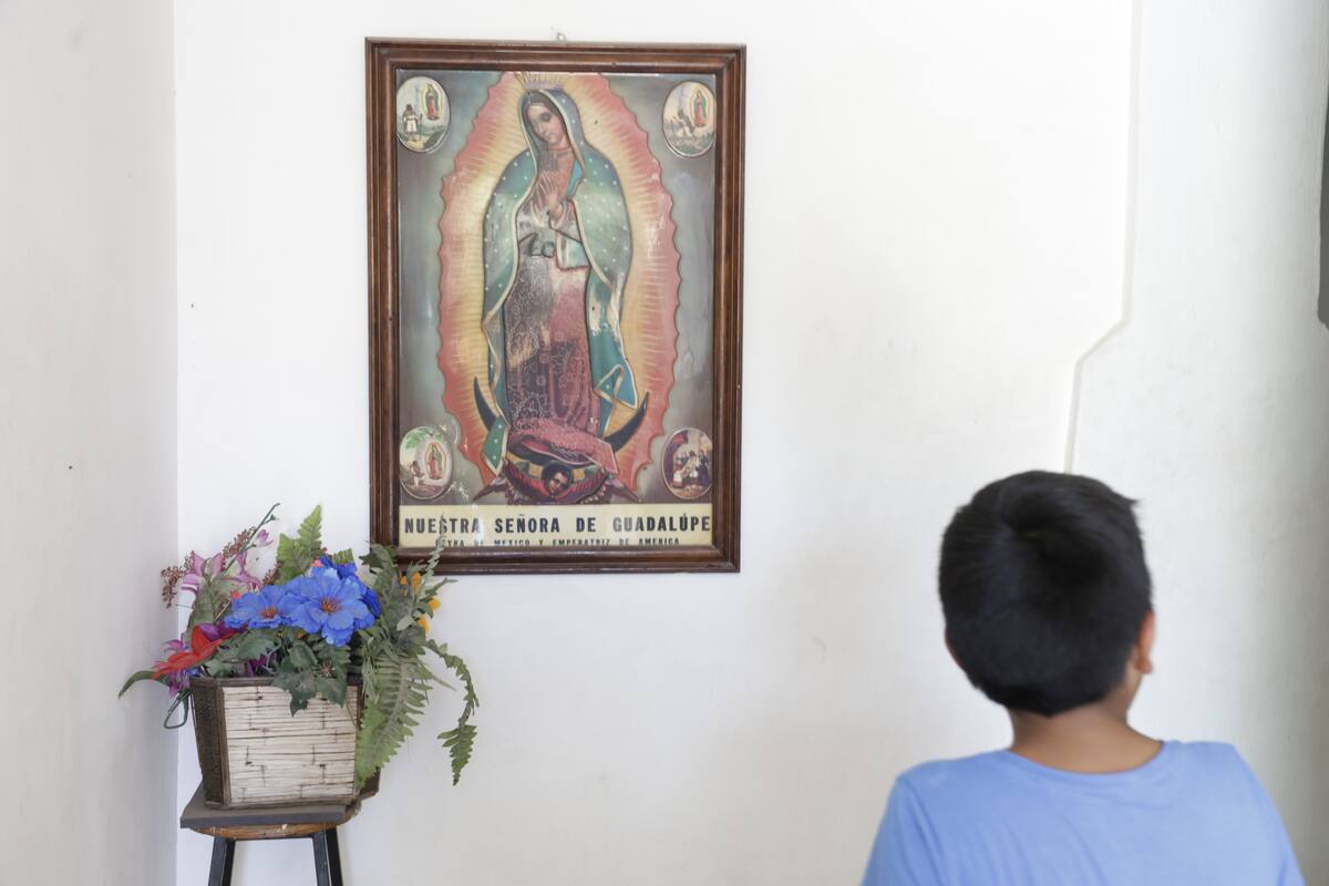 Los menores tienen un espacio para hacer sus oraciones.
