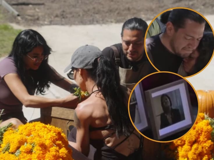 César Doroteo se quiebra al ver la foto de su madre en el altar de muertos de “La Granja VIP”