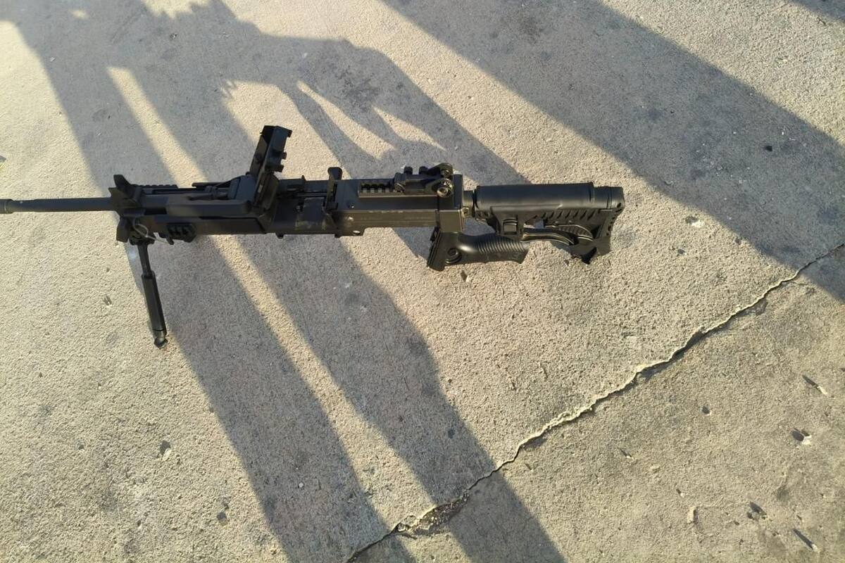 Se le escapa ráfaga de balas a Guardia Nacional fuera de la garita de Mexicali