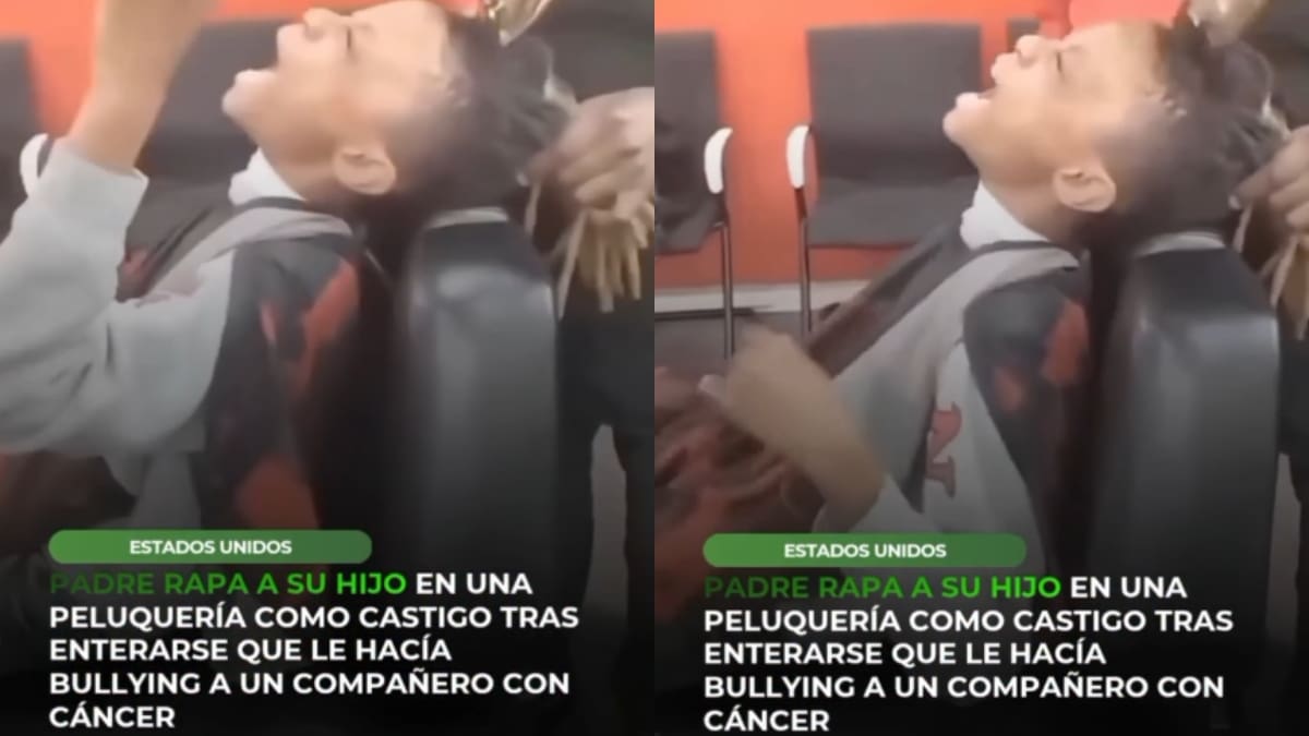 “Descubrió que le hacía bullying a un compañero con cáncer” Padre le rapa el cabello a su hijo como castigo y el caso genera debate en redes sociales