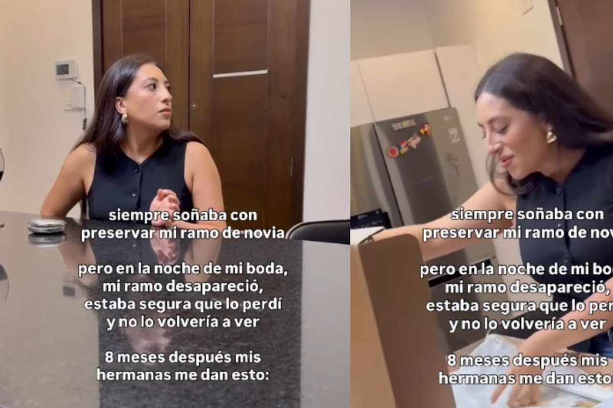 “Todo era parte de un plan”: Mujer se vuelve viral tras perder su ramo de novia y recuperarlo 8 meses después
