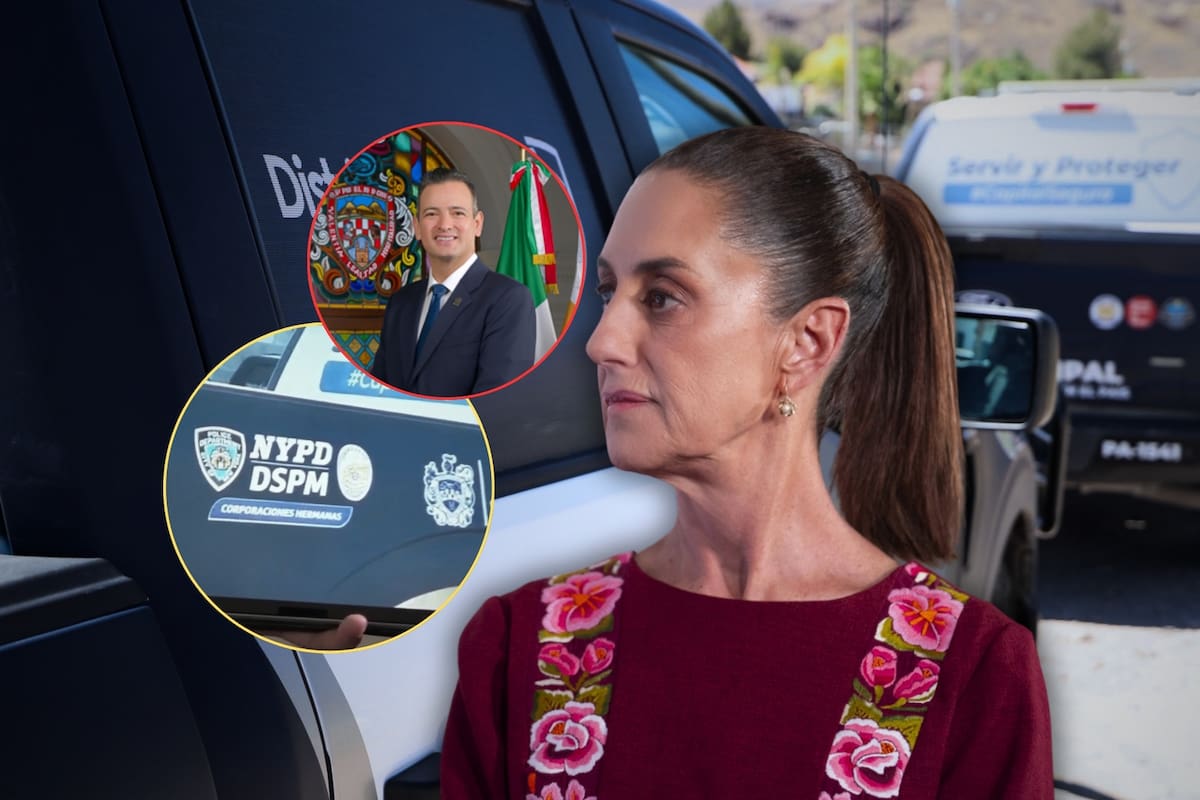 Luego de que comenzaran a aparecer patrullas de Chihuahua con logos de la policía de Nueva York, Claudia Sheinbaum criticó el uso de símbolos de Estados Unidos y cuestionó la visión del gobierno de Marco Bonilla: “Yo prefiero Chihuahua que NY, pero no sé si el alcalde también, a lo mejor no”