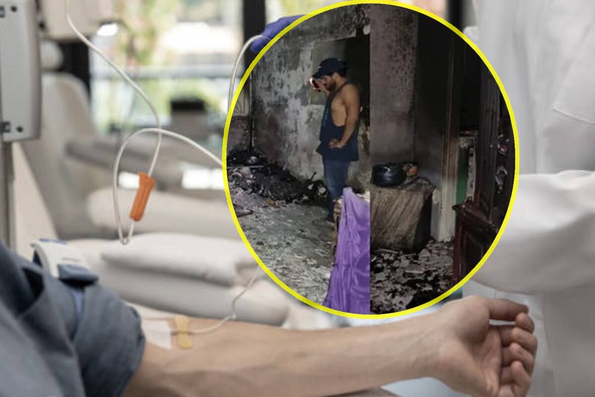 Joven con cáncer estuvo una semana en el hospital; al salir, su casa estaba completamente destruida por incendio y su perro murió