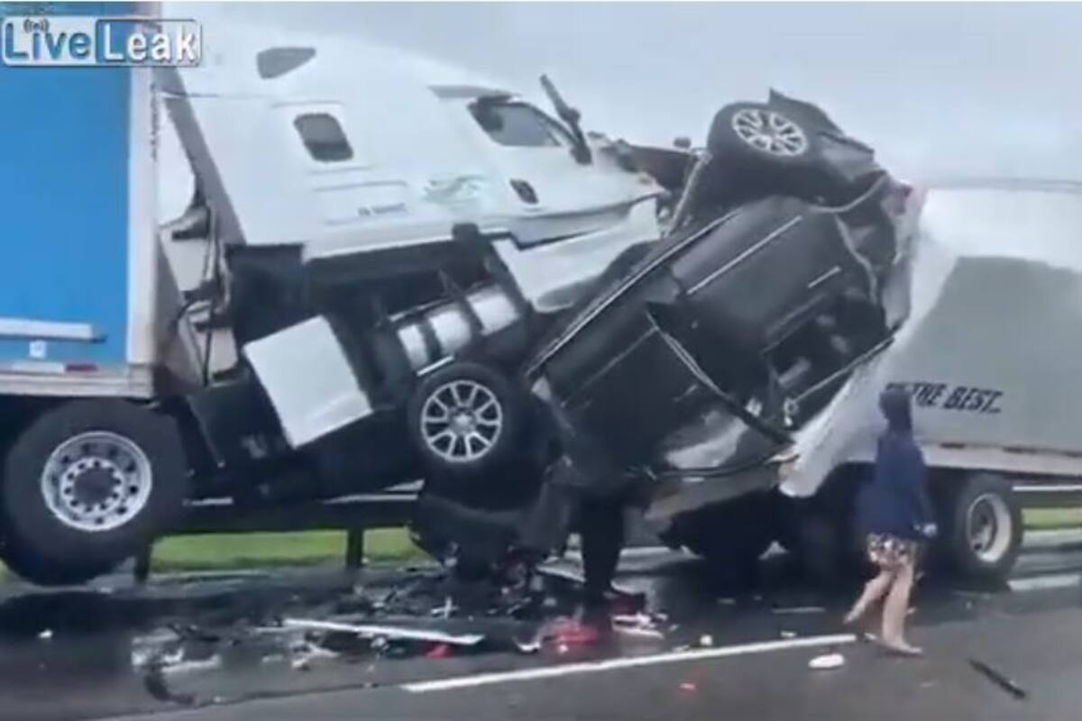 VIDEO: Impactante choque múltiple en Virginia deja dos muertos