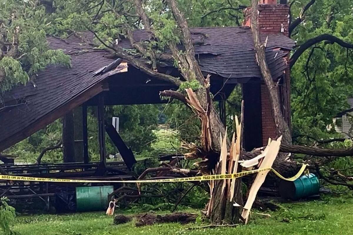 Muere niño de 2 años al caer árbol encima de su casa por tornado en Michigan; “extraña” tormenta no apareció en el radar del NWS