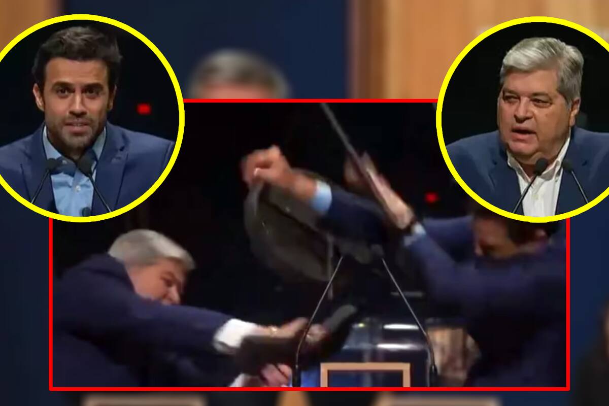 Difunden VIDEO del impactante momento en que un candidato de São Paulo ataca a su rival con una silla en pleno debate televisado