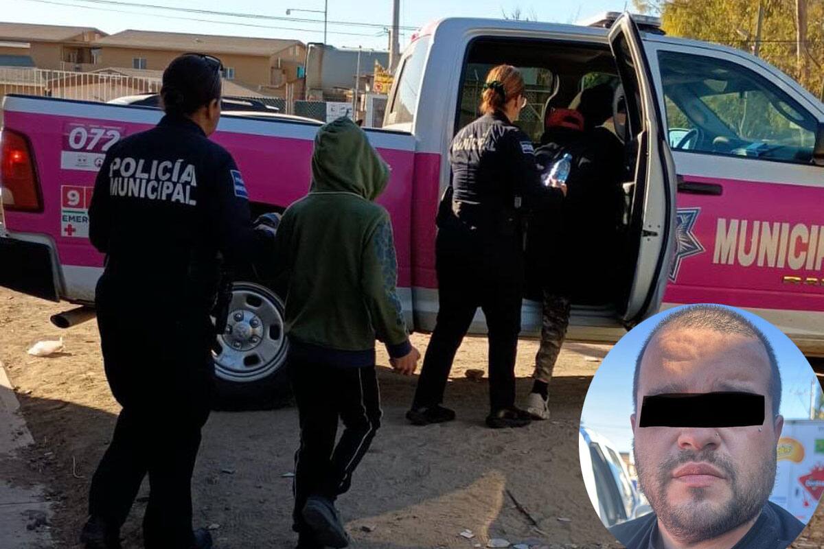 Rescatan en Rosarito a dos menores de EU que vivían con su padre en un auto
