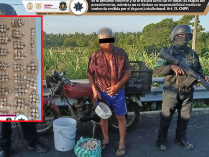 Lo detienen por ir en motocicleta sin casco pero descubren que llevaba 299 huevos de tortuga marina ilegalmente