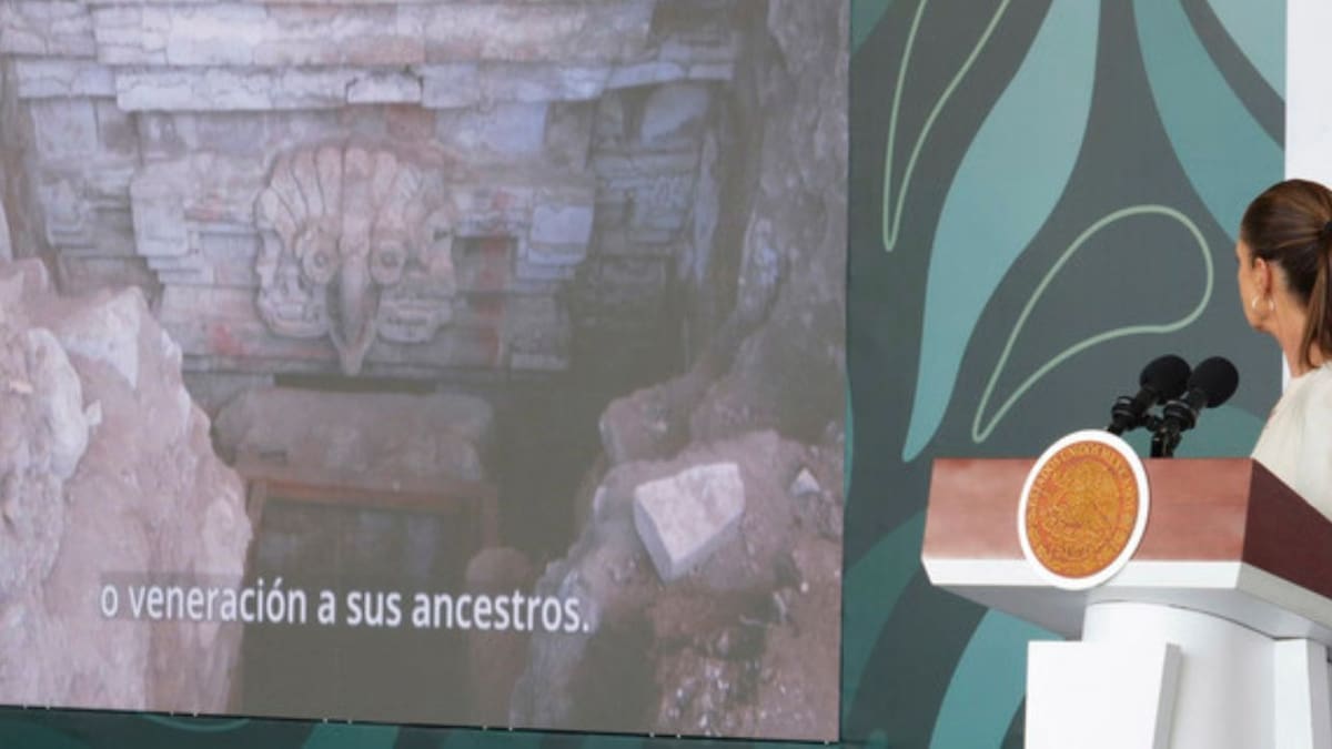 Encuentran en Oaxaca la tumba zapoteca mejor conservada de la última década, informa la presidenta Sheinbaum