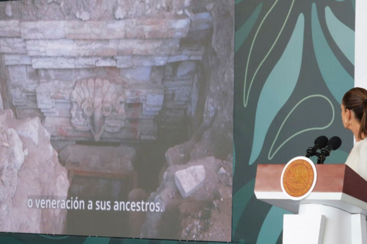 Encuentran en Oaxaca la tumba zapoteca mejor conservada de la última década, informa la presidenta Sheinbaum