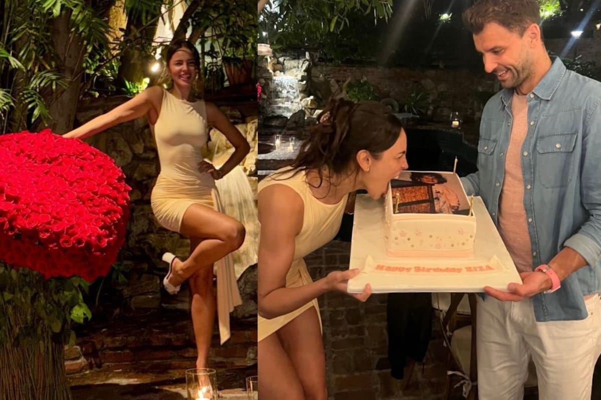 Esto costó el lujoso corazón de rosas que el novio tenista de Eiza González le regaló por su cumpleaños
