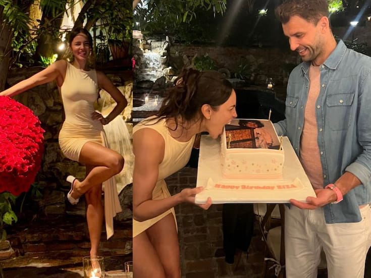 Esto costó el lujoso corazón de rosas que el novio tenista de Eiza González le regaló por su cumpleaños