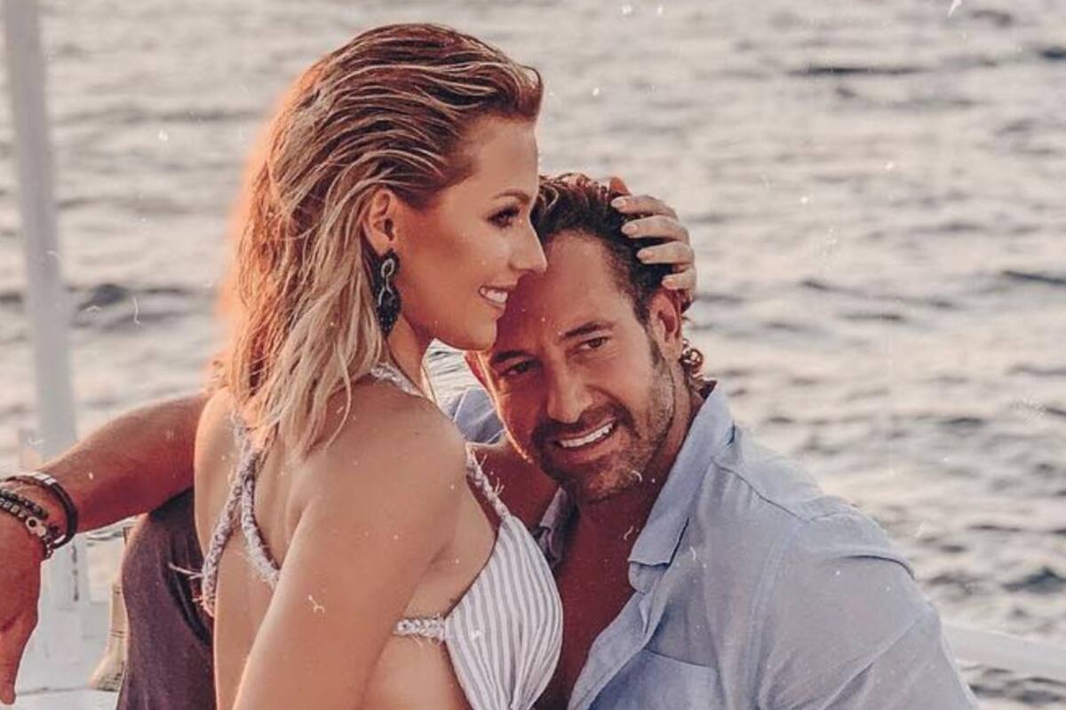 Irina Baeva y Gabriel Soto presumen fotos candentes en trajo de baño