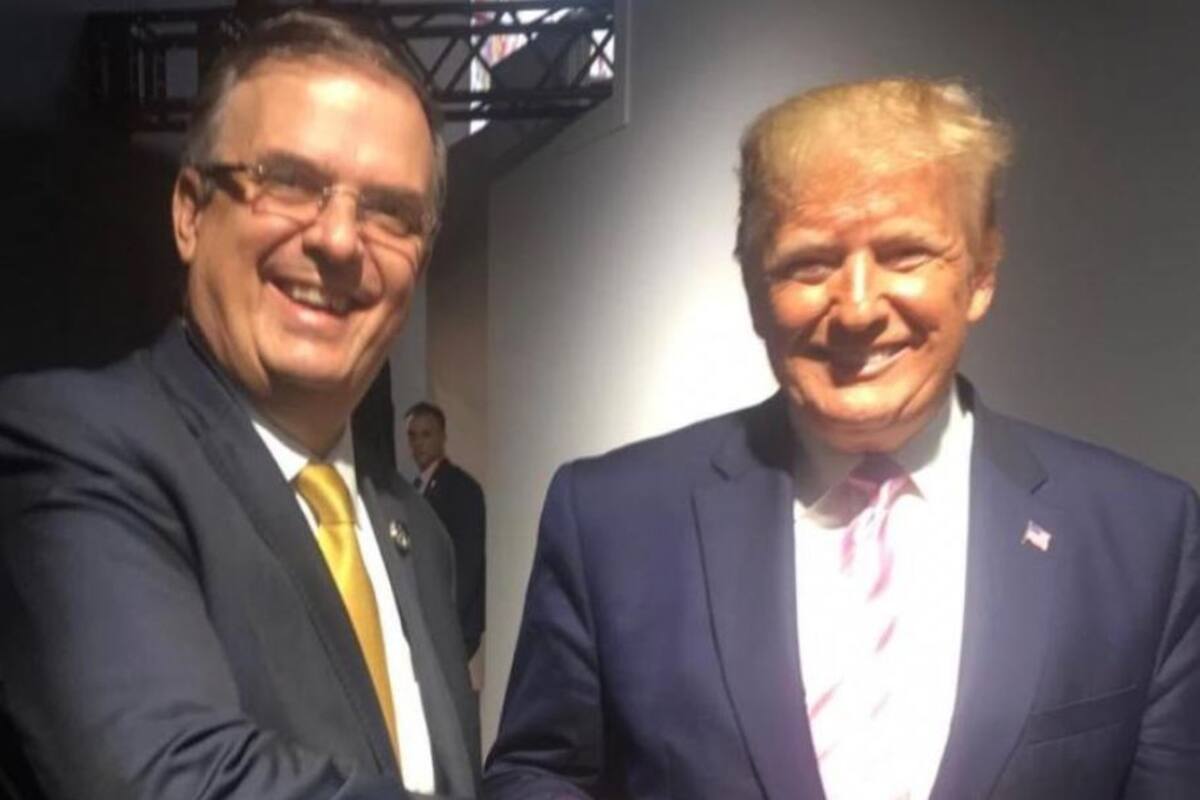 Ebrard y Trump estrechan manos y se toman foto en G20