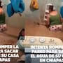 “Tomó un pico e intentaba romper la pared” Mujer se vuelve viral por la desesperada medida que tomó para intentar salvar su casa de una inundación