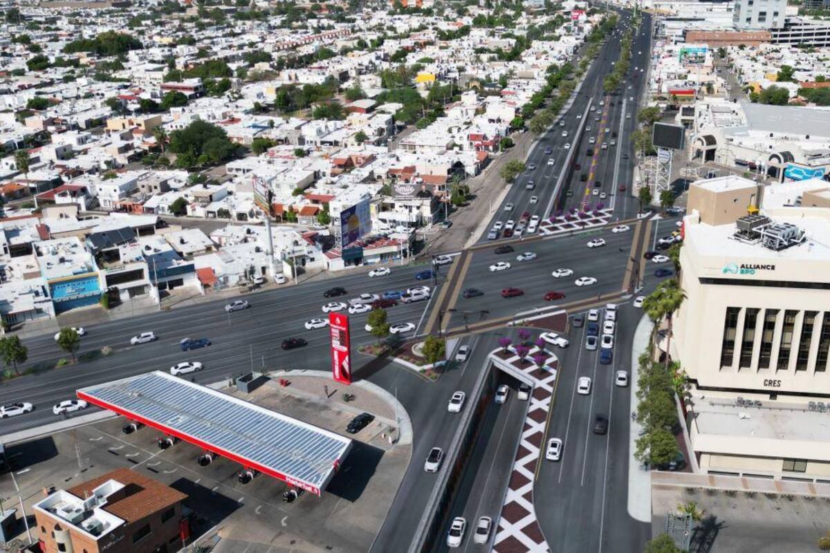 Cambian sentido de vías por construcción de puente en Hermosillo