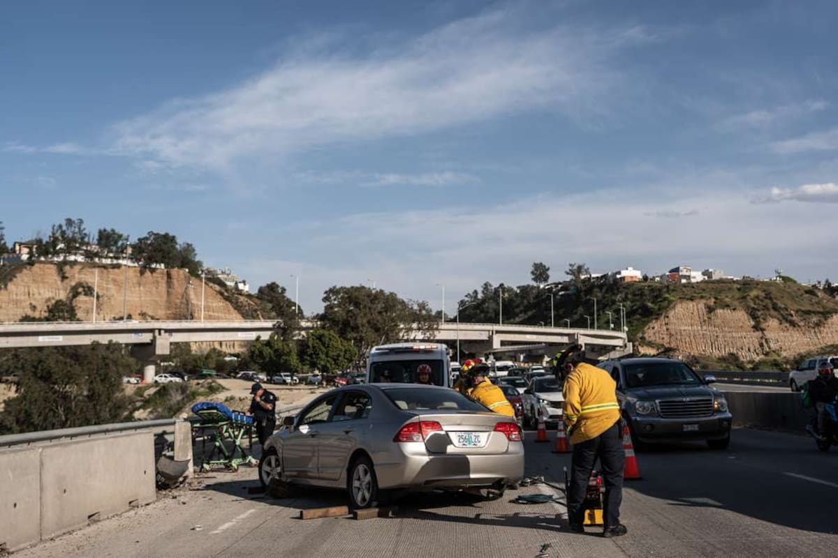 Accidente en Prolongación Calle Segunda deja a una mujer lesionada
