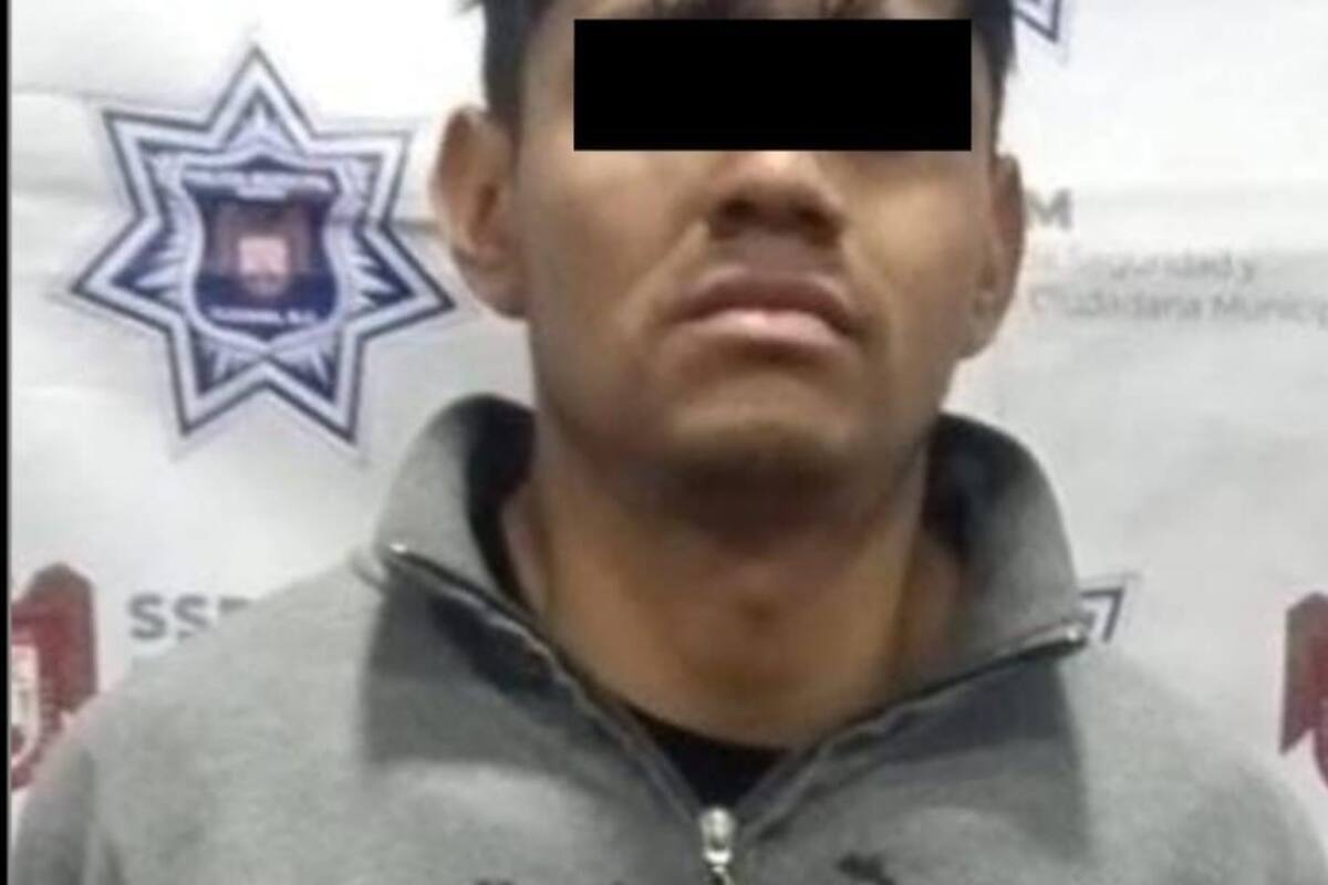Detienen a sujeto por agredir a policía municipal durante intervención