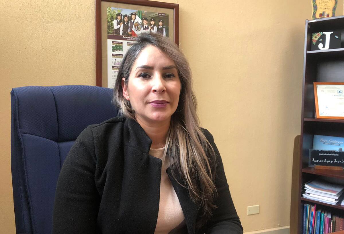 Jessica Zavala Sámano, delegada de la Secretaría de Educación en Rosarito.