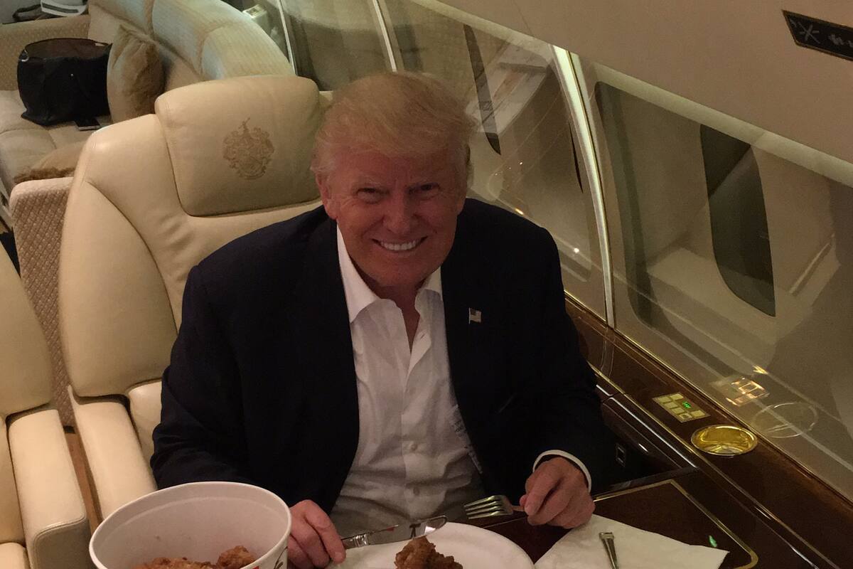 El menú que Donald Trump no cambia por nada