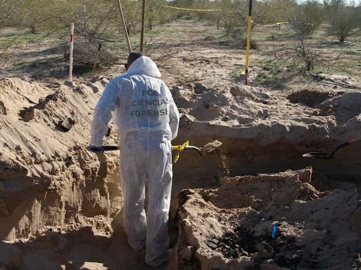 Localizan sexta fosa clandestina con tres cuerpos en el Valle de Mexicali en el poblado Miguel Alemán