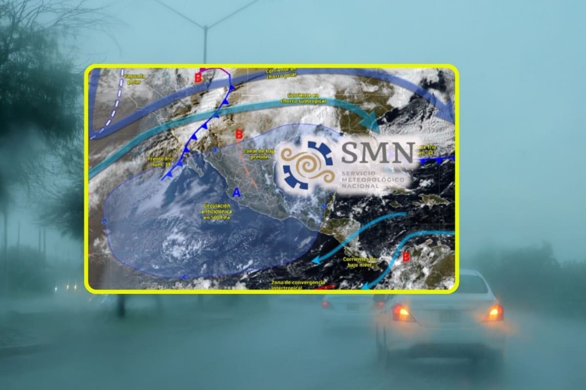 SMN advierte por frente frío al Norte y vaguada polar que “congelarán” estas ciudades mañana jueves y viernes con rachas de hasta 90 km/h, heladas de -10°C, chubascos mientras el calor alcanzará 45°C al Sur